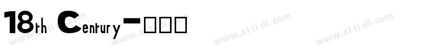 18th Century字体转换